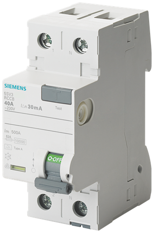 RCCB 10kA 2P TYPE-A 30mA 25A
