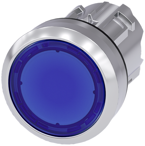 P/BUTTON ø22M FLAT ILLUM BU