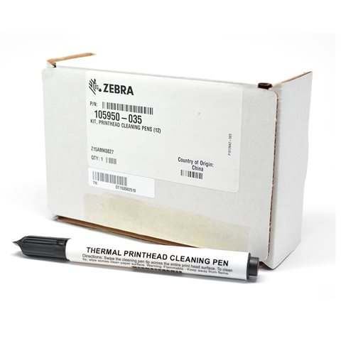 ZEBRA HEAD CLEANING PEN BOX/12
