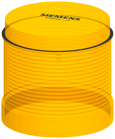 SIGNAL ROTATING YELLOW LED 24V ø70