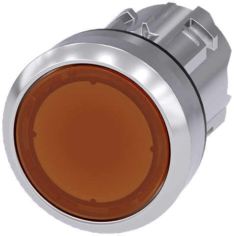 P/BUTTON ø22M FLAT ILLUM AM