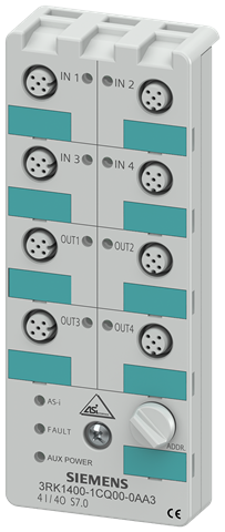 AS-I MODULE COMPACT 4I/4O 24VDC