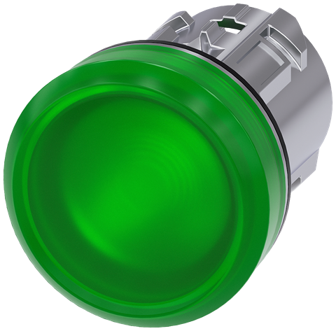 INDICATOR LIGHT ø22M SMOOTH GN