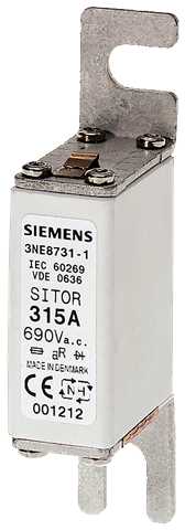 FUSE-LINK 315A aR 690VAC NH000 BOLT-ON