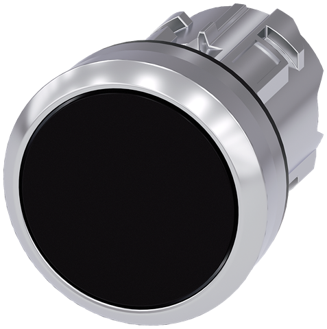 P/BUTTON ø22M FLAT BK