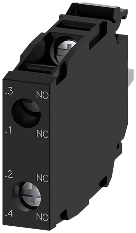 CONTACT BLOCK 1NO+1NC FNT-MNT SCR