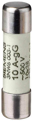 FUSE ø10x38 gG 2A 500VAC