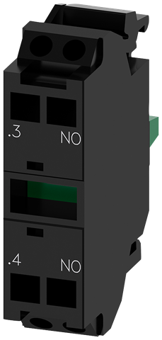 CONTACT BLOCK 1NO FNT-MNT SCC