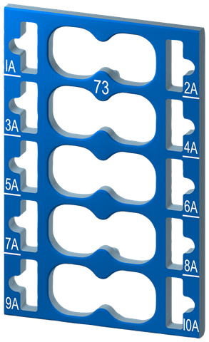 ET200SP COLOUR CODE PLATES 10xBL