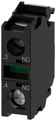 CONTACT BLOCK 1NO FNT-MNT SCR